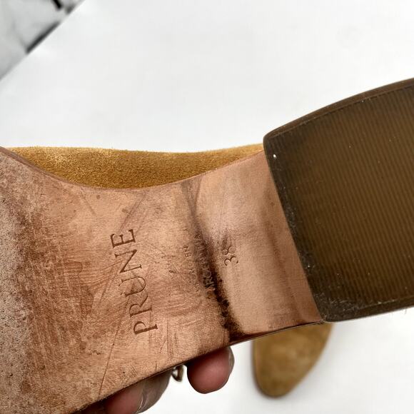 Prune Tan Suede Cowboy Booties - Picture 8 of 8